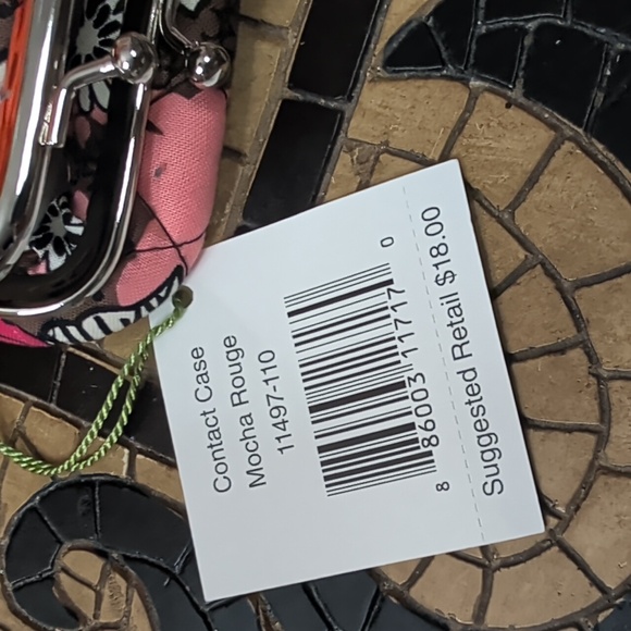 NWTVera Bradley Floral Contact Lens Case or Pill Container- *Retired Mocha Rouge - Picture 5 of 5